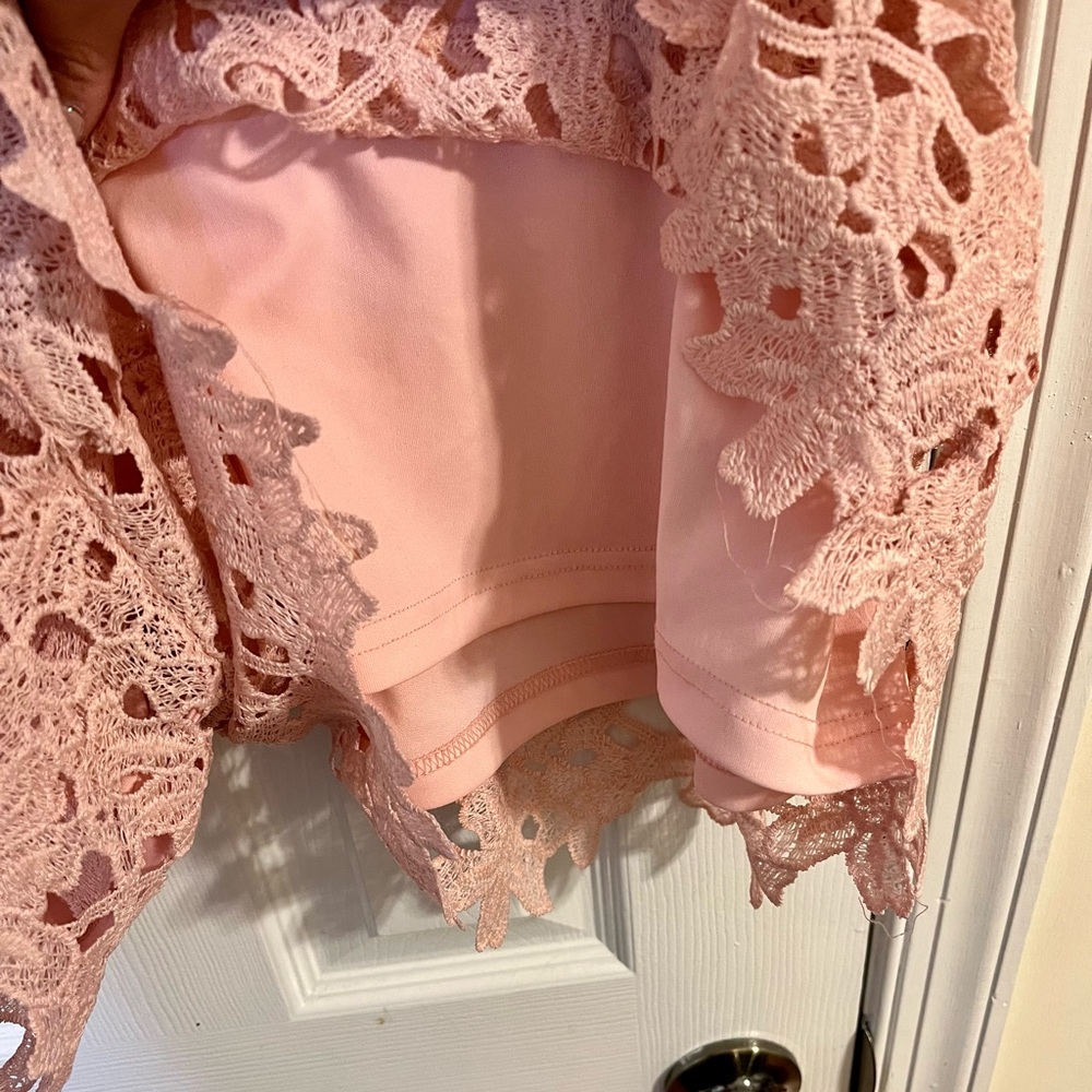 Lane Bryant Pink Lace Lined Shorts - Picture 4 of 4
